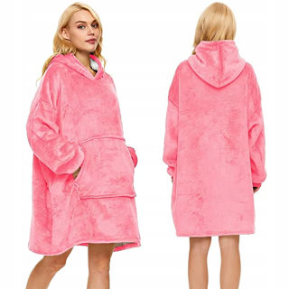Teplá bunda XXL Oversize tmavoružová