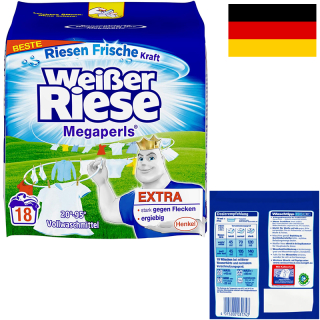 Weisser Riese - Prášok na pranie MegaPearls 1,14kg/19 praní