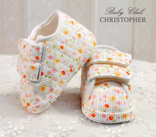Christopher - Detské topánky - capáčky menčestrové s kvietkami č.18 - 11cm