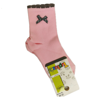 Tuptusie Ponožky pre deti ružové 16-18cm 4-8rokov