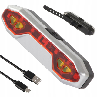 Zadné svetlo na bicykel LED USB BL-W13