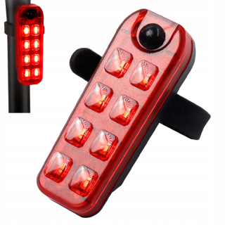 Zadné svetlo na bicykel LED USB BL-W08A