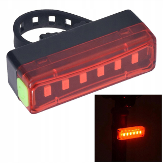 Zadné svetlo na bicykel LED USB BL-W06
