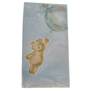 Sweet Blue Bear - Rozprávkový obrus na stôl 180 x 120 cm