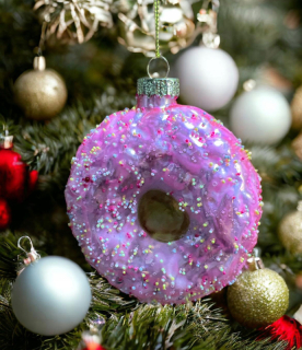 Vianočná ozdoba na stromček Donut 11cm