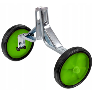 Pomocné kolieska na bicykel 10,5cm zelené