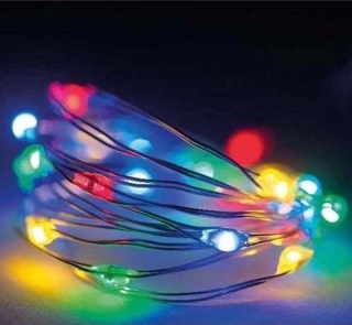 LED reťaz 5m 100LED farebná s časovačom