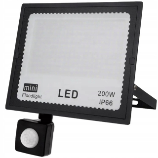 Halogénový reflektor LED s detektorom pohybu 200W