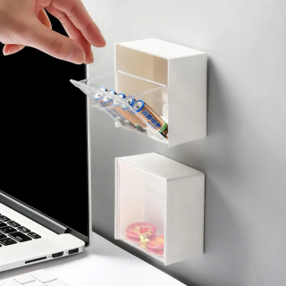 Nástenný zásobník na kozmetiku a iné drobnosti 8x8x4cm