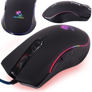 Herná počítačová optická myš RGB káblová