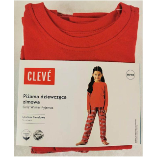 CLEVÉ - Pyžamo zimné dievčenské  110/116