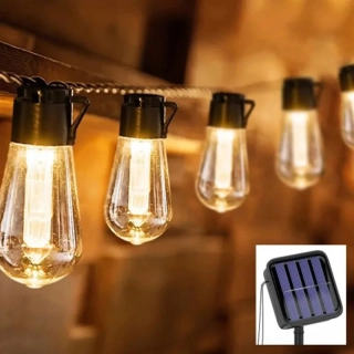 Záhradná solárna girlanda žiarovky 20LED 5m