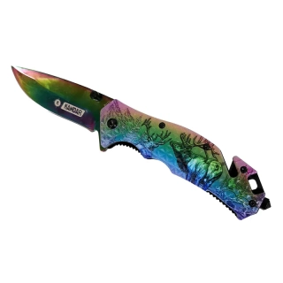 Magic Rainbow Deer - Záchranársky nôž 20/8cm