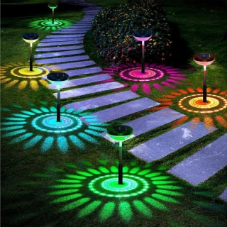 Záhradná solárna LED lampa Ufo 2ks
