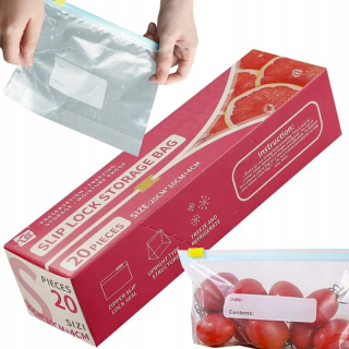 Uzatvárateľné vrecká na potraviny 600ml 20ks