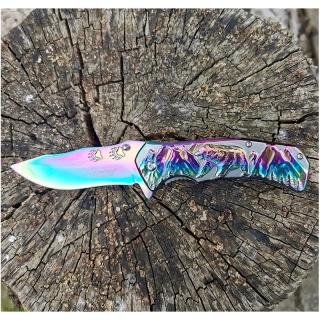 Rainbow Bear - Vreckový nožík kovový 21/9cm