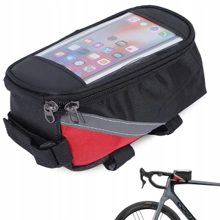 Cyklistická taška na mobil vodeodolná červená