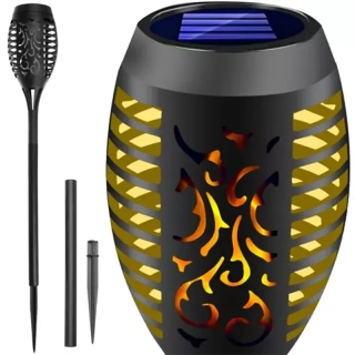 Solárna záhradná LED lampa pochodeň