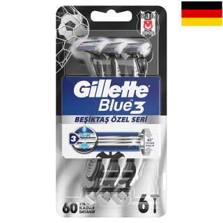 Gillette Blue3 - Žiletky na holenie Body-X Fuze 3-čepieľkové 6ks 