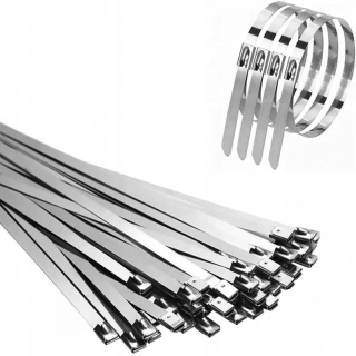 Sťahovacie pásky kovové 150x4,6mm 100ks