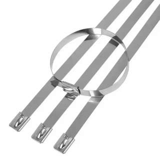 Sťahovacie pásky kovové 300x4,6mm 100ks