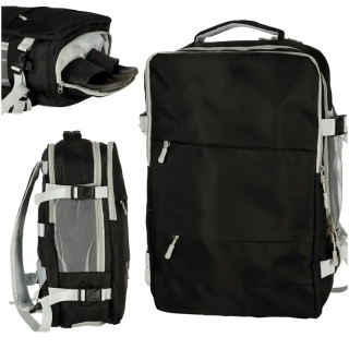 Cestovný ruksak do lietadla s USB portom 45 × 16 × 28 cm – čierny