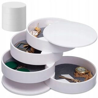 Organizér na bižutériu 10x10cm biely