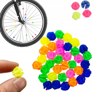 Ozdobné korálky na špice bicykla 36ks