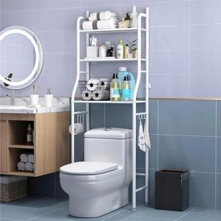Regál do kúpeľne nad WC 150cm biely