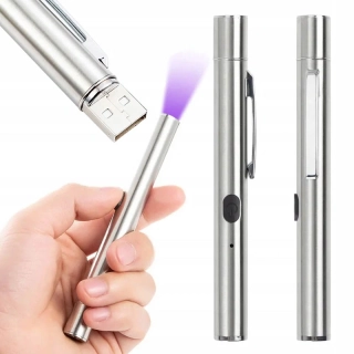 LED UV baterka s perom, magnetom a USB nabíjaním
