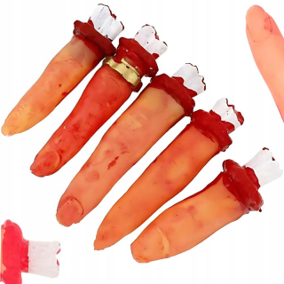 Halloweenska dekorácia Odseknuté prsty