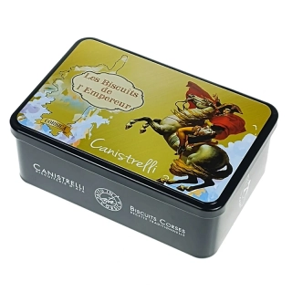 Corsica Napoleon - Plechová dóza na cukrovinky a drobnosti 23 x 13,5 x 7,5 cm