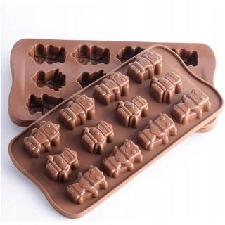 Silikónová forma na čokoládu Roboty 21x11cm