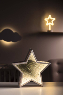 3D Hviezda - Dekoračná lampa 40 LED biela