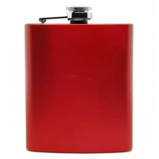 Ploskačka kovová červená 240ml