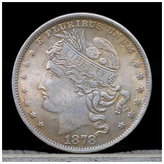 USA 100 cens 1878 - Replika starej mince Liberty