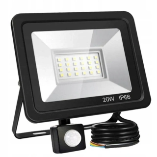 Vonkajší reflektor LED s detektorom pohybu 20W