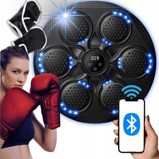 Elektronický boxerský terč so svetelnými zónami 43 cm + rukavice