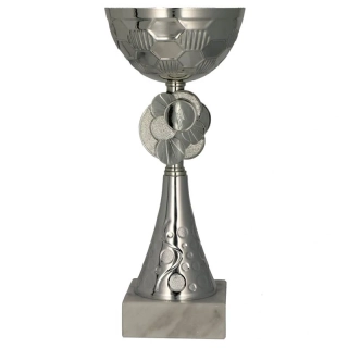 Pohár kovový strieborný - 20 cm