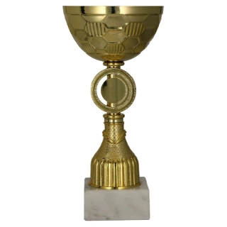 Pohár kovový zlatý - 18 cm