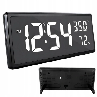 LED hodiny s teplomerom 3808L 35x15cm