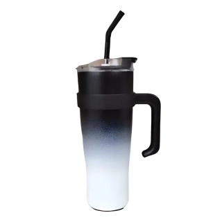 Termo hrnček so slamkou ombre 1,2L