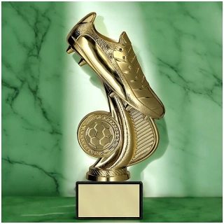Futbalová kopačka - Športová trofej na podstavci s vlastným textom 16,5 cm