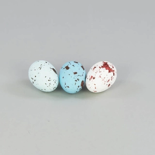 Veľkonočné prepeličie vajíčka 25x18mm - 50ks