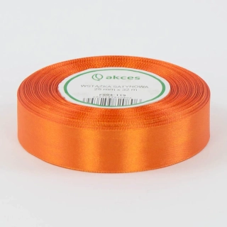 Stuha saténová - 32,9m (36 yardov) x 2,5 cm : oranžová 