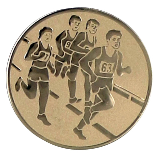 Maratón : Emblém - Nálepka na trofej Ø 25 mm zlatá