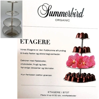 Summerbird Etagere - Poschodový nerezový podnos 