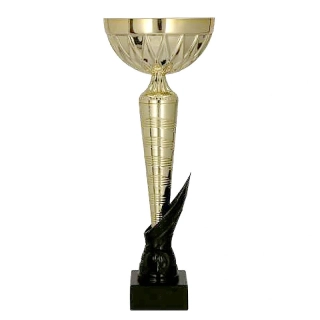 Pohár kovový zlato/čierny - 28cm / ø10cm