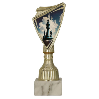 Pohár zlatý: Trofej Šach - 18,5cm