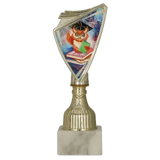 Pohár zlatý: Trofej Vzdelanie - 20cm
